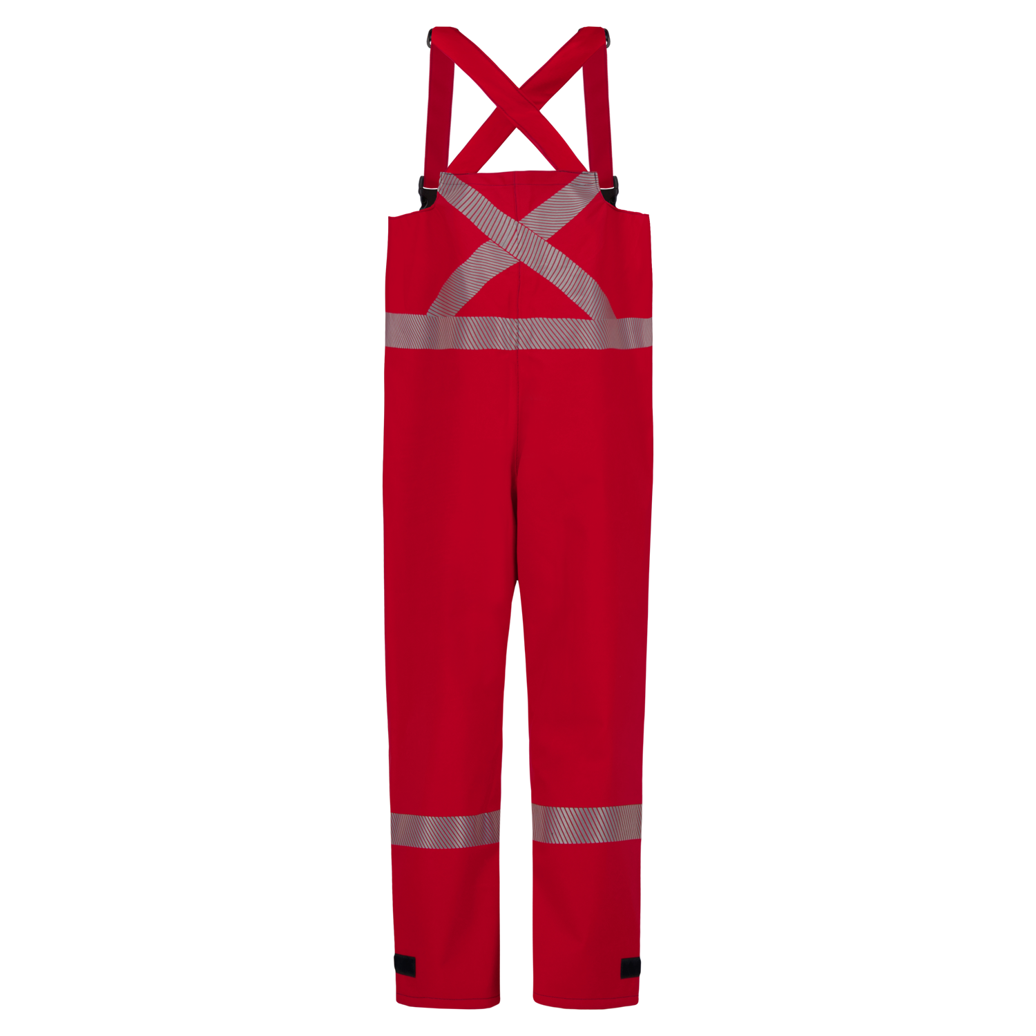 Chemical Splash Protective Overall, for non-flammable liquid chemical hazards, Canadian Markings, 706A-BJ by Lac-Mac, Limited with reflective strips and black clips, crafted from GORE-TEX® Chemical Splash Fabric, displayed against a white background.
