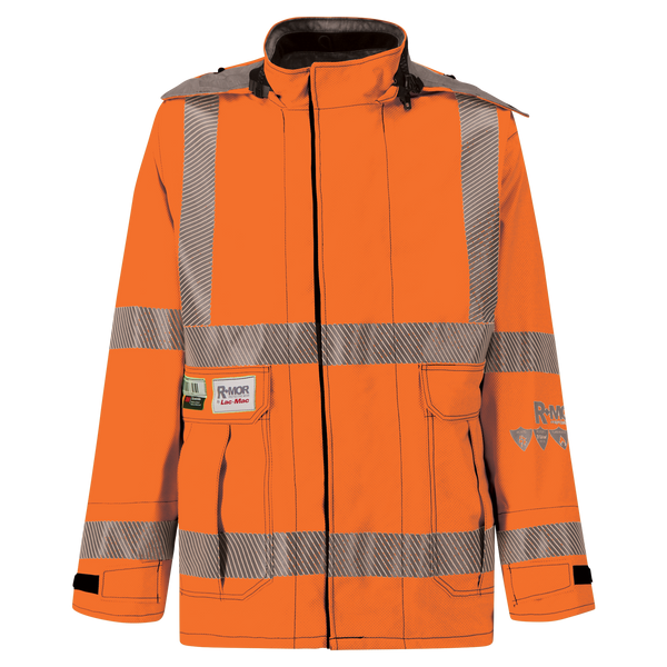 Jacket, High-Visibility FR/ARC Rated, US Markings, Regular, 707F Jacket, High-Visibility FR/ARC Rated, US Markings, Regular, 707F