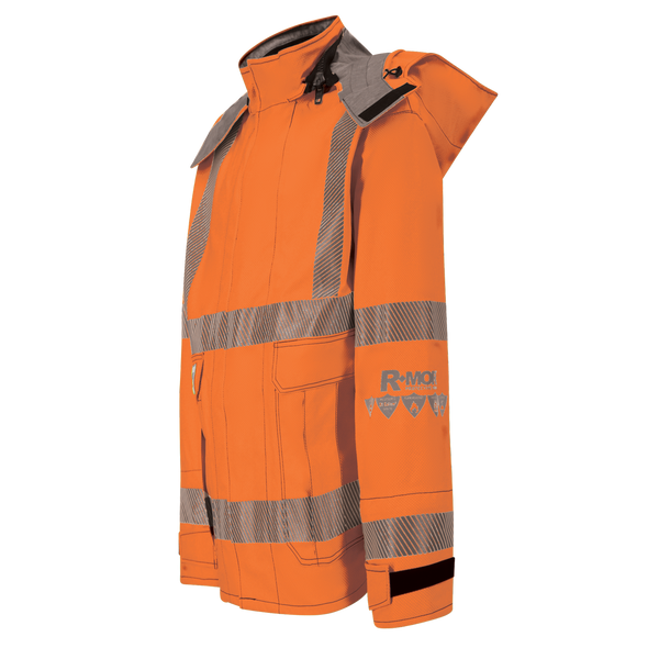 Jacket, High-Visibility FR/ARC Rated, US Markings, Regular, 707F Jacket, High-Visibility FR/ARC Rated, US Markings, Regular, 707F