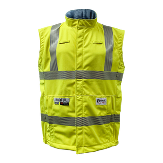 High-Vis Yellow Vest, made with PYRAD® WINDSTOPPER®,   707JV