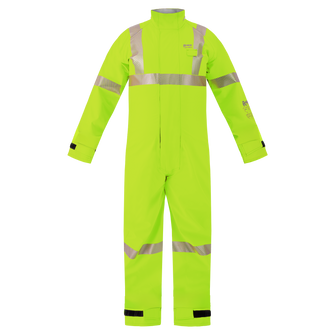 High-Visibility Multi-Haz Protective Coverall, for flammable liquid chemical haz