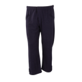 The Lac-Mac Limited Women's Fleece Pant Liner, Regular (710FWAL) features an elastic waist and soft liner for protective wear, shown in plain black with side pockets against a white background.