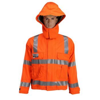 Jacket, U.S. Reflective Markings (Silver), High-Visibility Orange