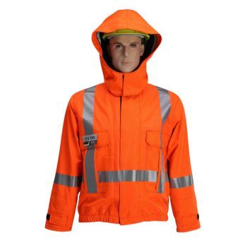Jacket, Canadian Reflective Markings (Silver), High-Visibility Orange