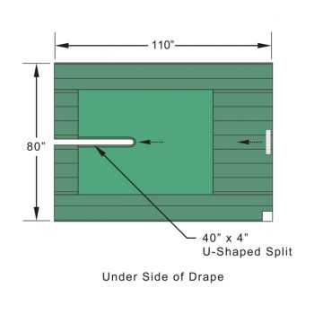 Large Split Drape - Level 4